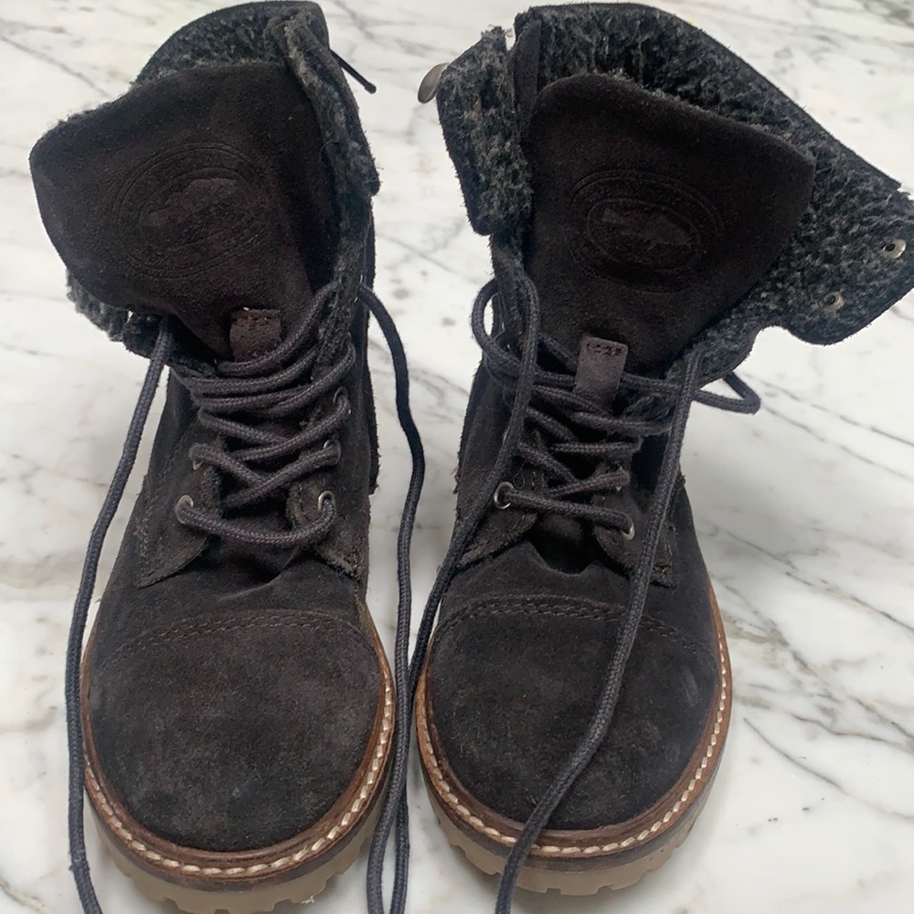 Zara real suede boots